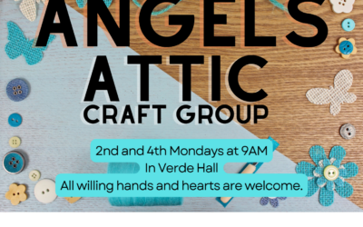 Angels’ Attic Resumes on 2nd and 4th Mondays starting May 12th