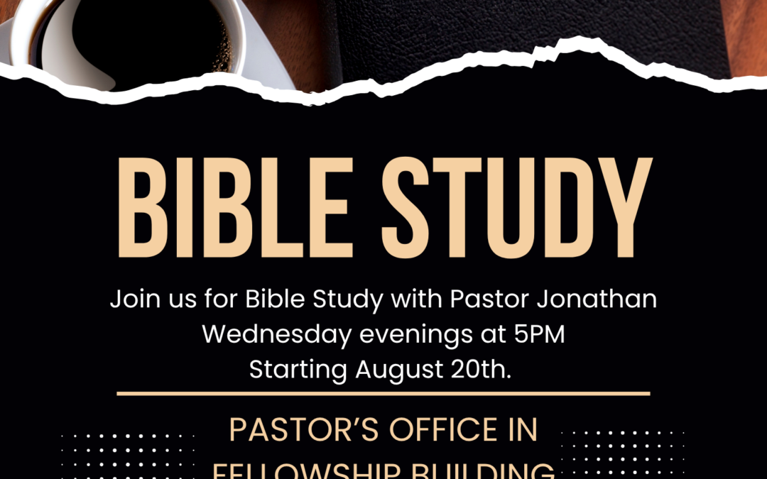 Bible Study to Start