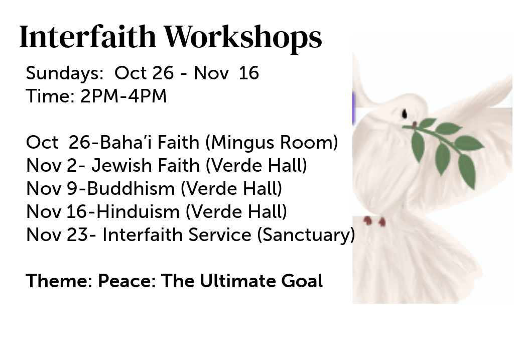Join Our Interfaith Workshops and Thanksgiving Service