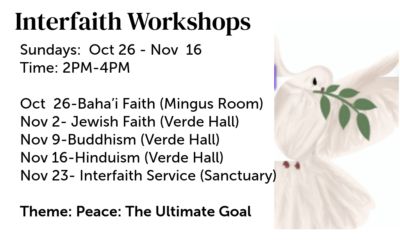 Join Our Interfaith Workshops and Thanksgiving Service