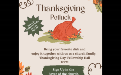 Thanksgiving Potluck at Mountain View UMC