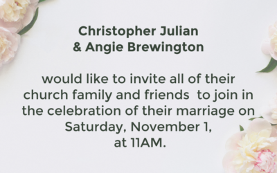 Wedding Announcement and Weekend Odd Jobs Needed