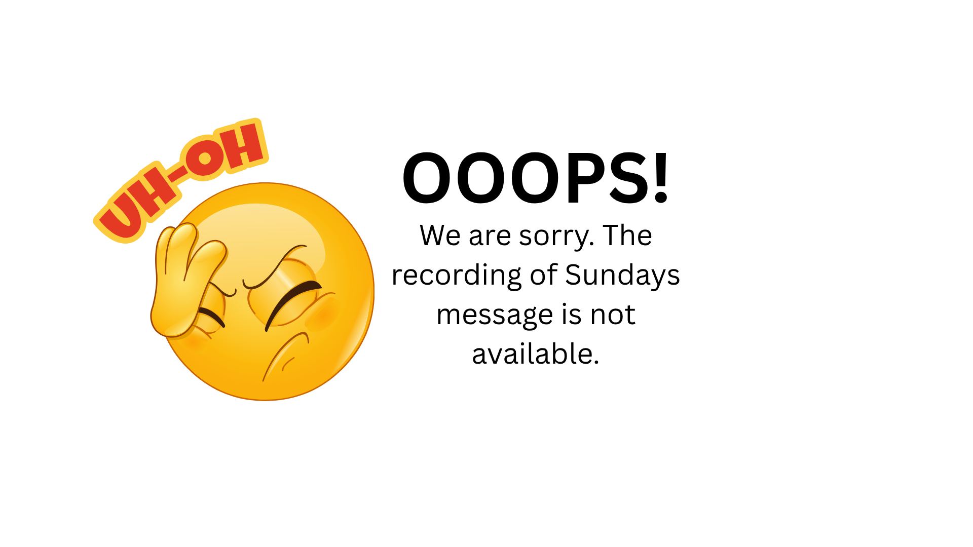 Message for Sunday, October 19, 2025