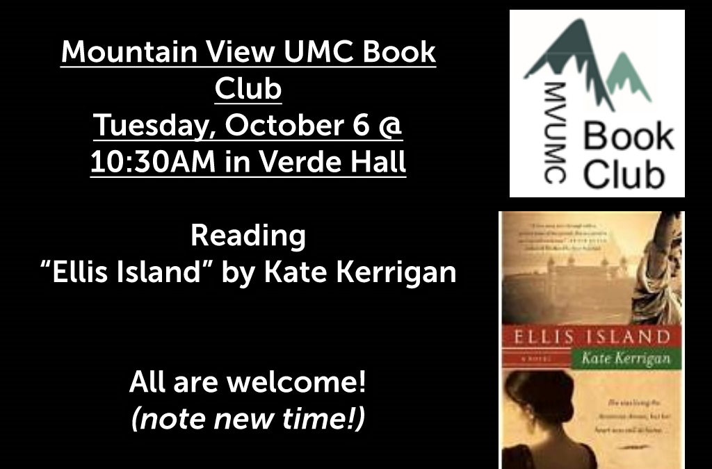 Reminder-Book Club at Mountain View
