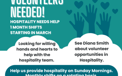 Join Our Sunday Hospitality Team