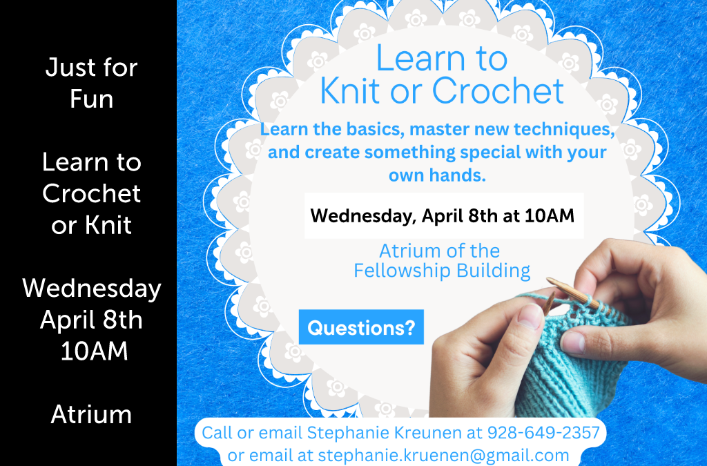 Join Our Knitting and Crochet Fellowship